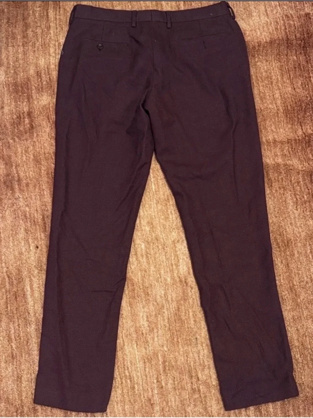 J. Crew Men's Burgundy Wool Bowery Dress Pants 31x30